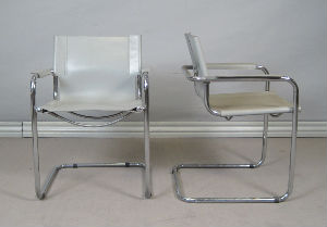 fauteuil Mies Vander ROhe Edition Fasem design  vintage 50 -60-70